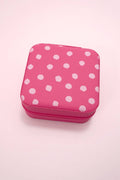 Boîte à bijoux - pois fushia