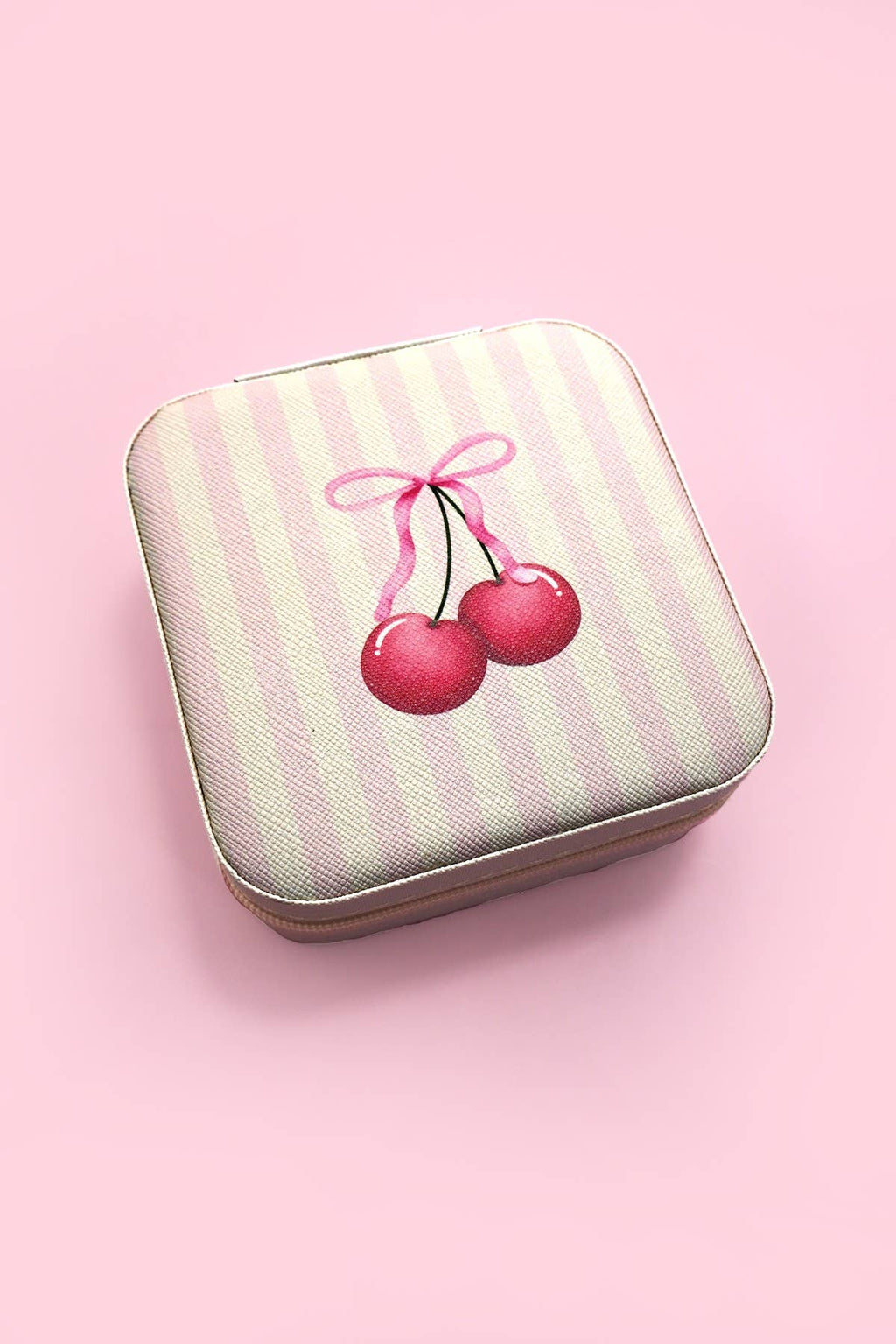 Boîte à bijoux pois rose