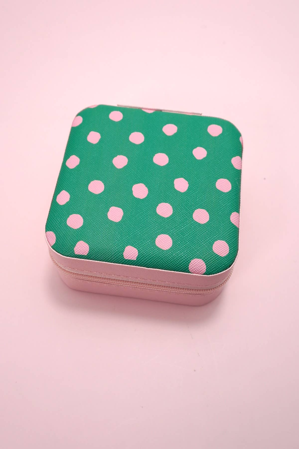 Boîte à bijoux - pois bleu