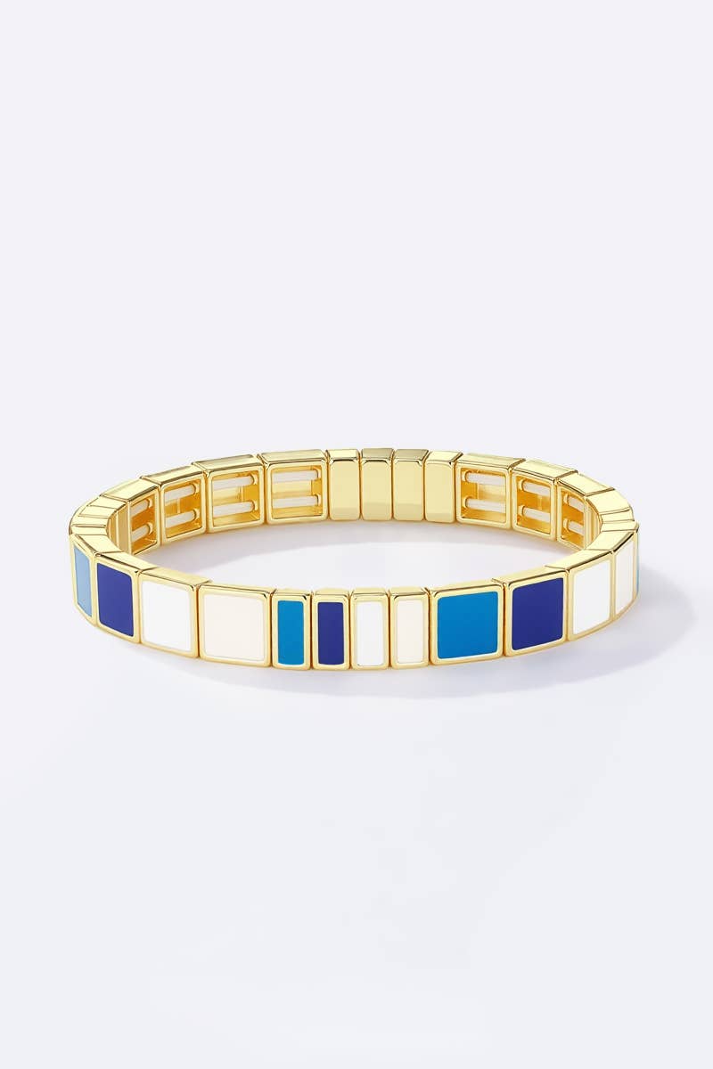 Bracelet coloré 324CP54: Brun / 100% Acrylique