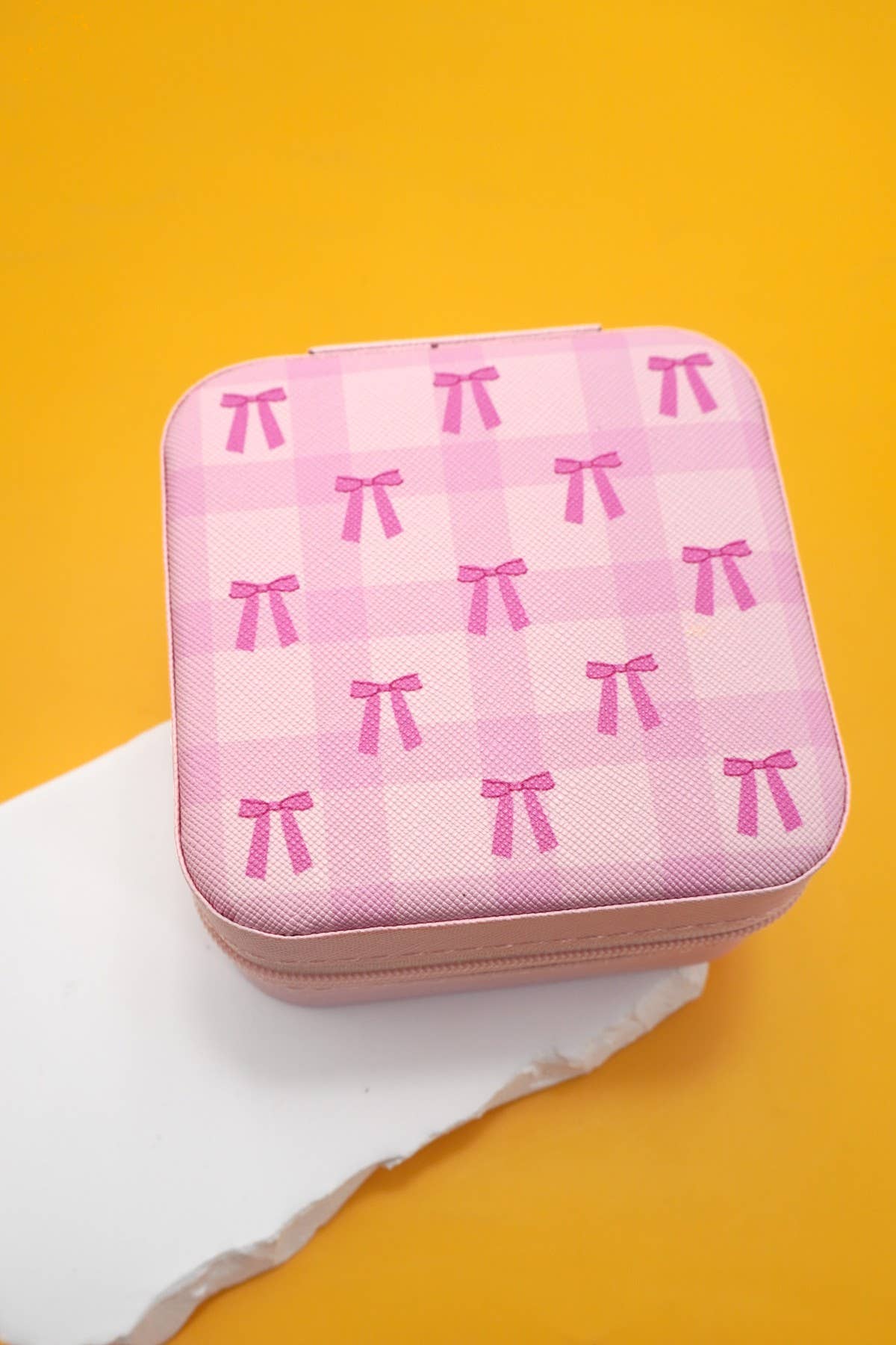 Boîte à bijoux - pois fushia